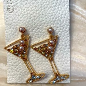 NWT Martini Earrings